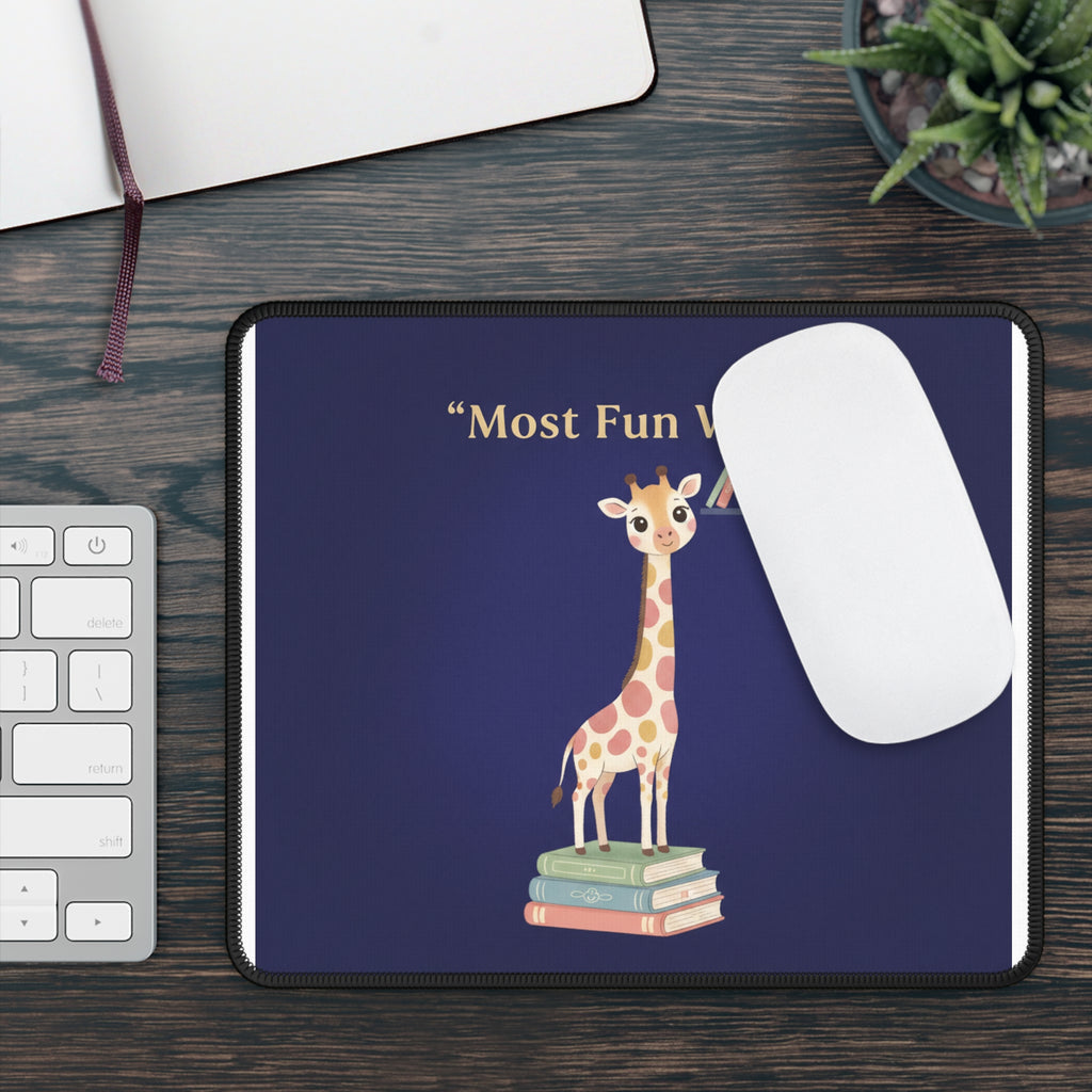 Giraffe Mouse Pad – Most Fun Wins