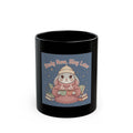 Rabbit Black Mug 11oz – Study Now, Slay Later