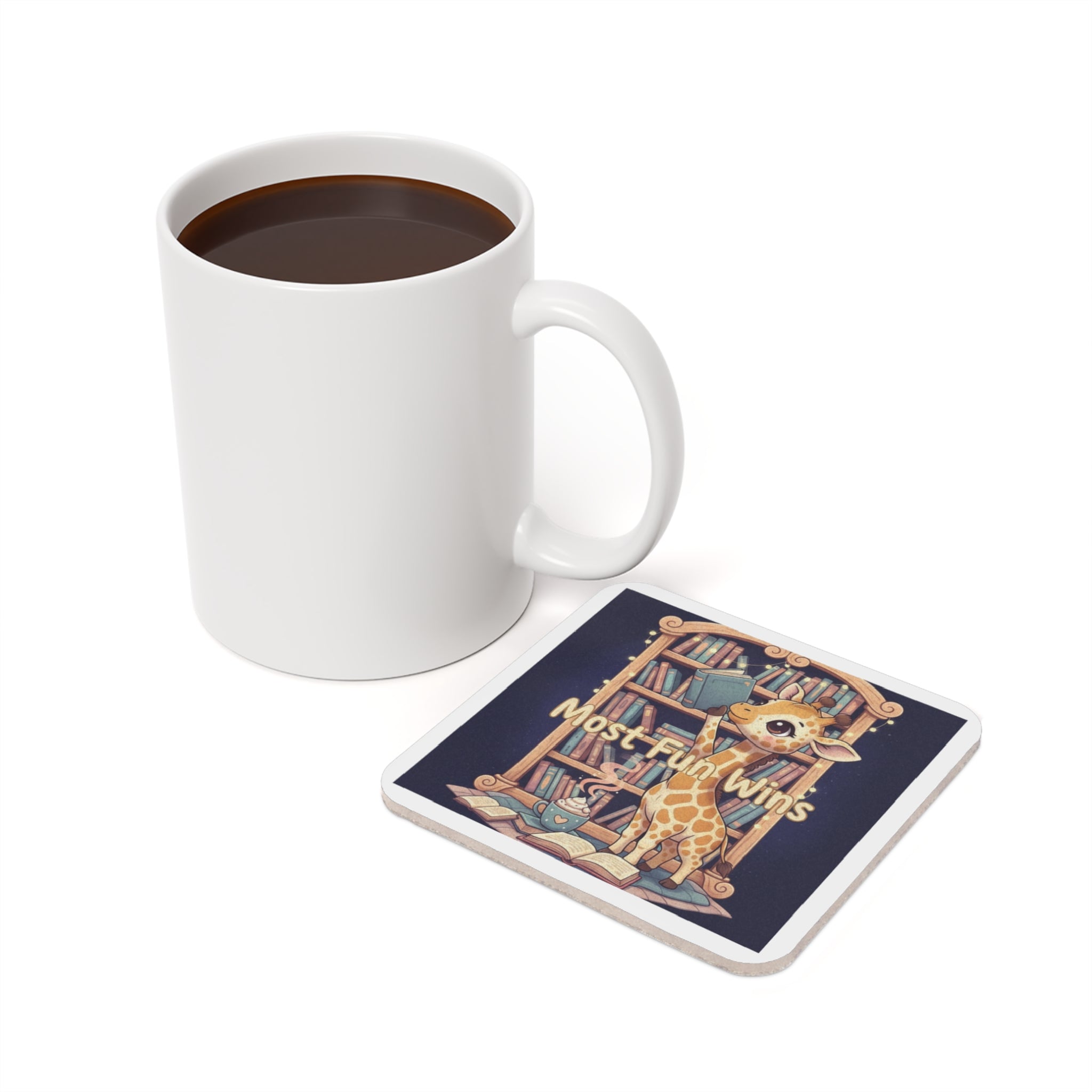 Giraffe Cork Coaster – Most Fun Wins