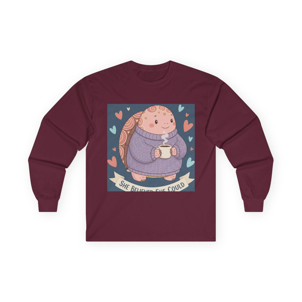 Turtle Long Sleeve Tee – She Believed She Could