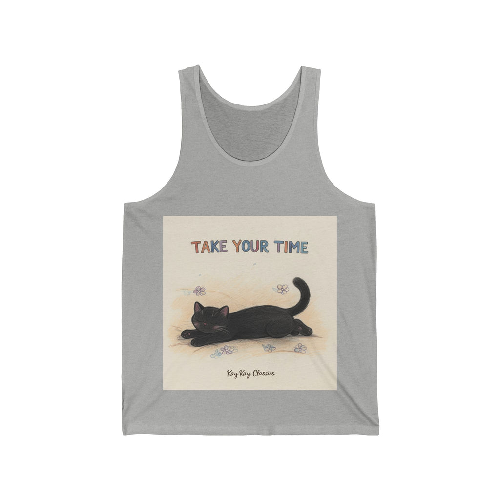 TAKE YOUR TIME Cat Tank Top