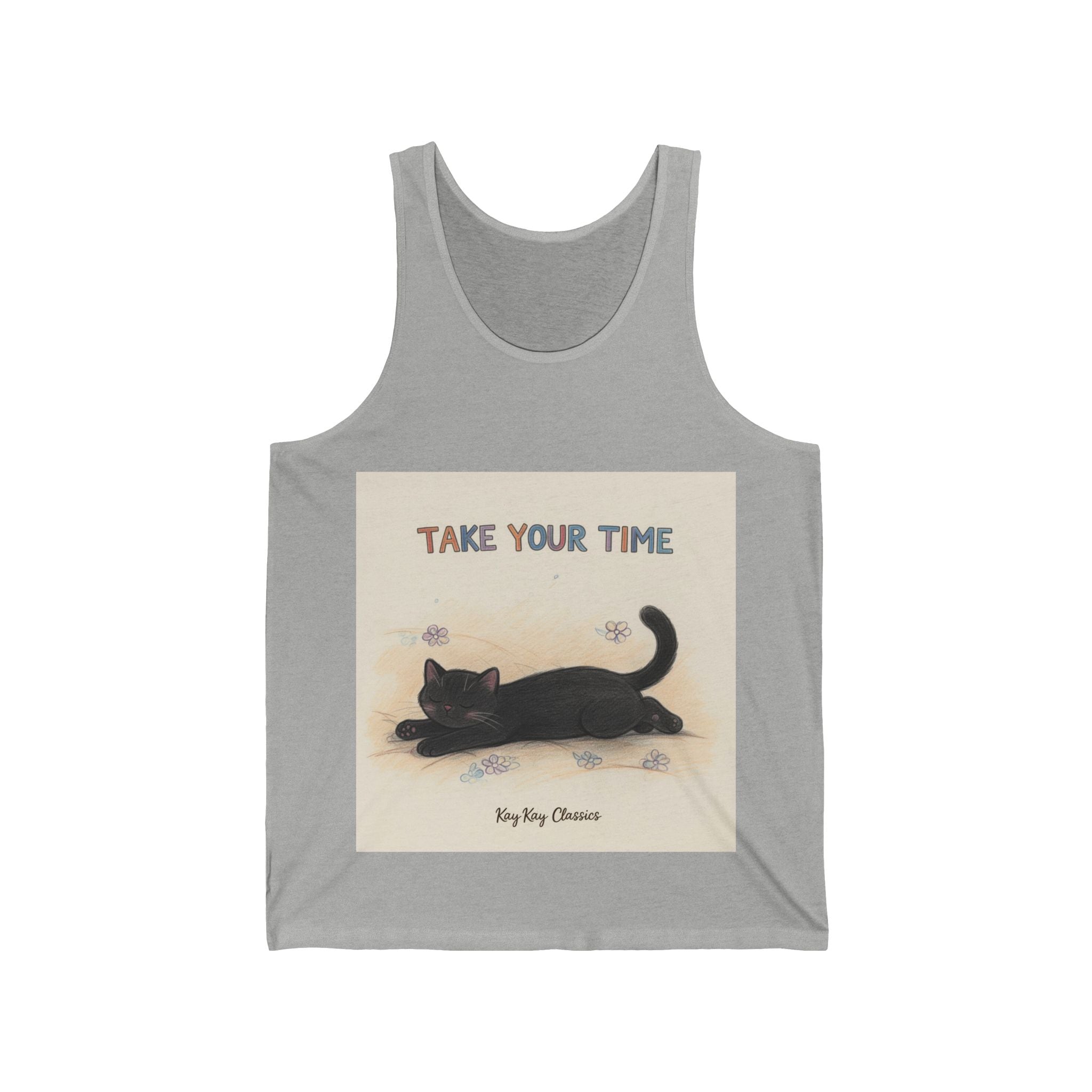 TAKE YOUR TIME Cat Tank Top