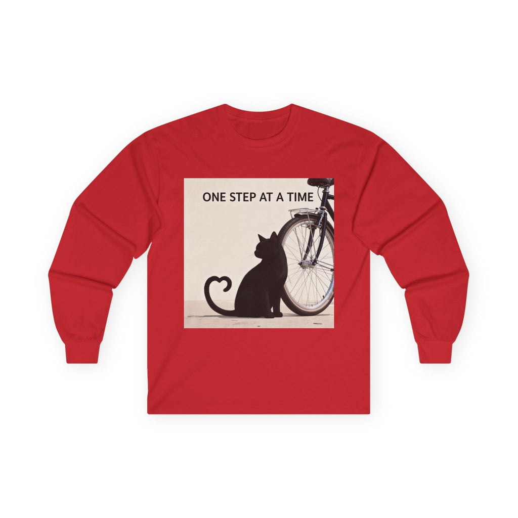 ONE STEP AT A TIME Cat Long Sleeve Tee
