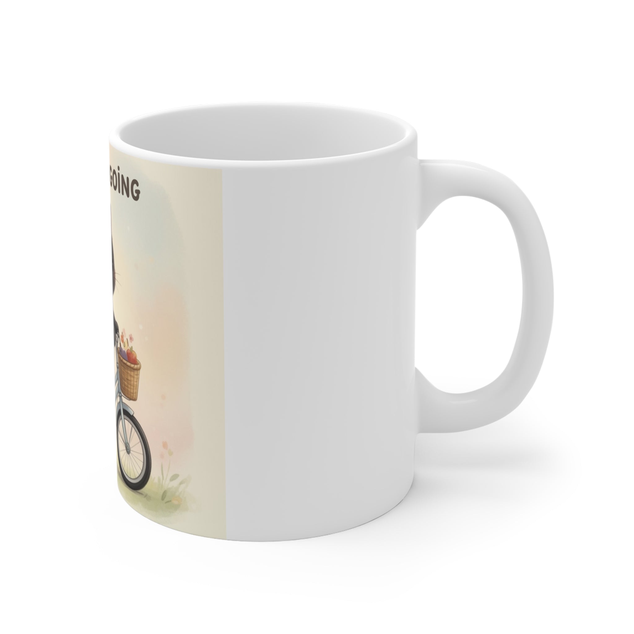 JUST KEEP GOING Cat Mug 11oz