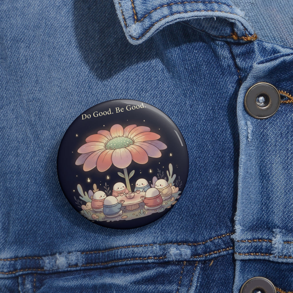 Tiny Chibi Creatures Pin Button – Do Good Be Good