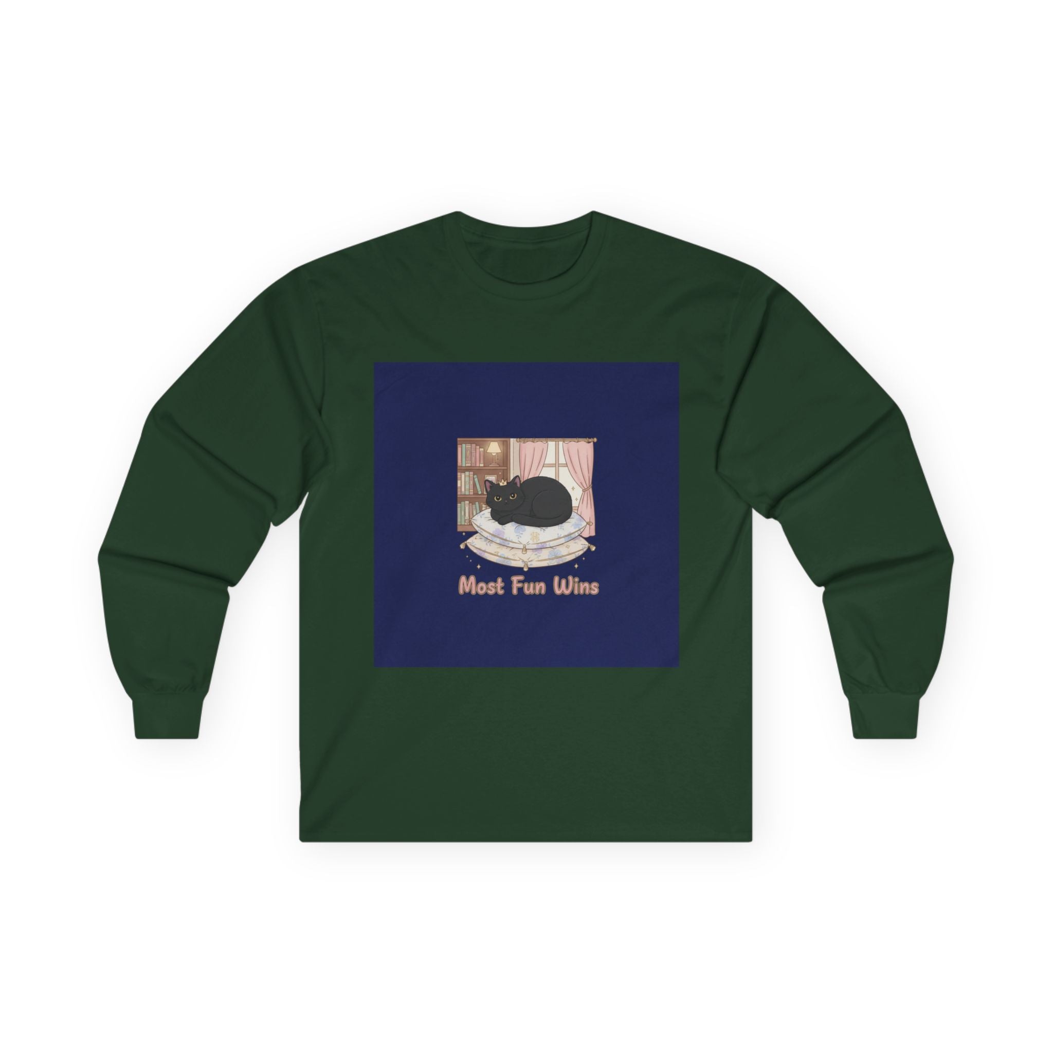 Black Cat Long Sleeve Tee – Most Fun Wins