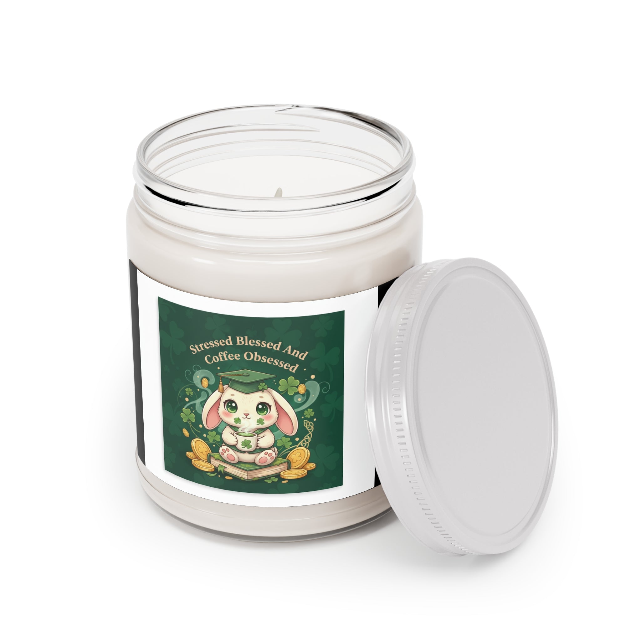 Rabbit Scented Candle – Stressed Blessed and Coffee Obsessed