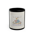 Big Brain Energy Duck Black Mug 11oz