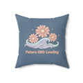Daisies And Gentle Waves Square Pillow – Future Ceo Loading