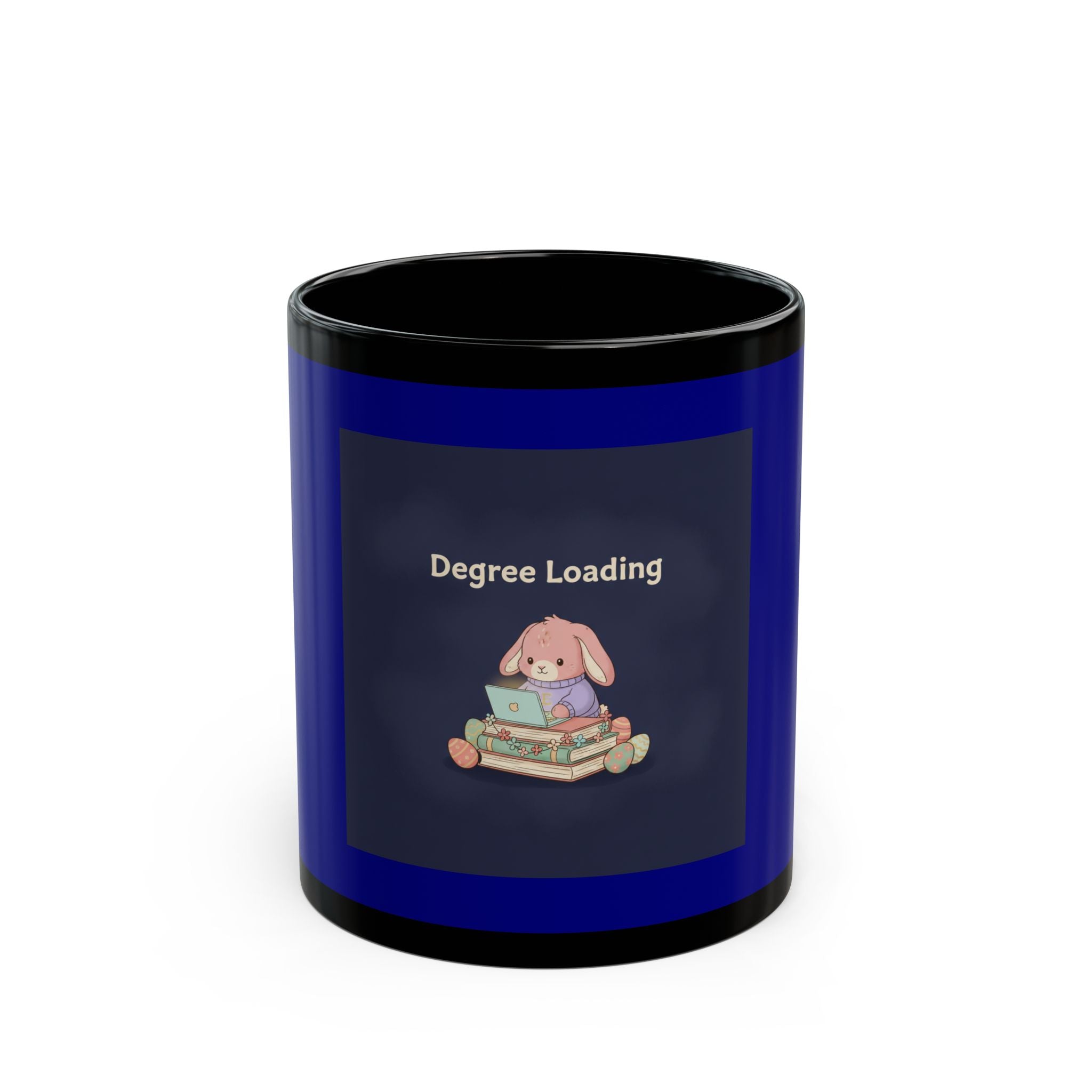 Rabbit Black Mug 11oz – Degree Loading