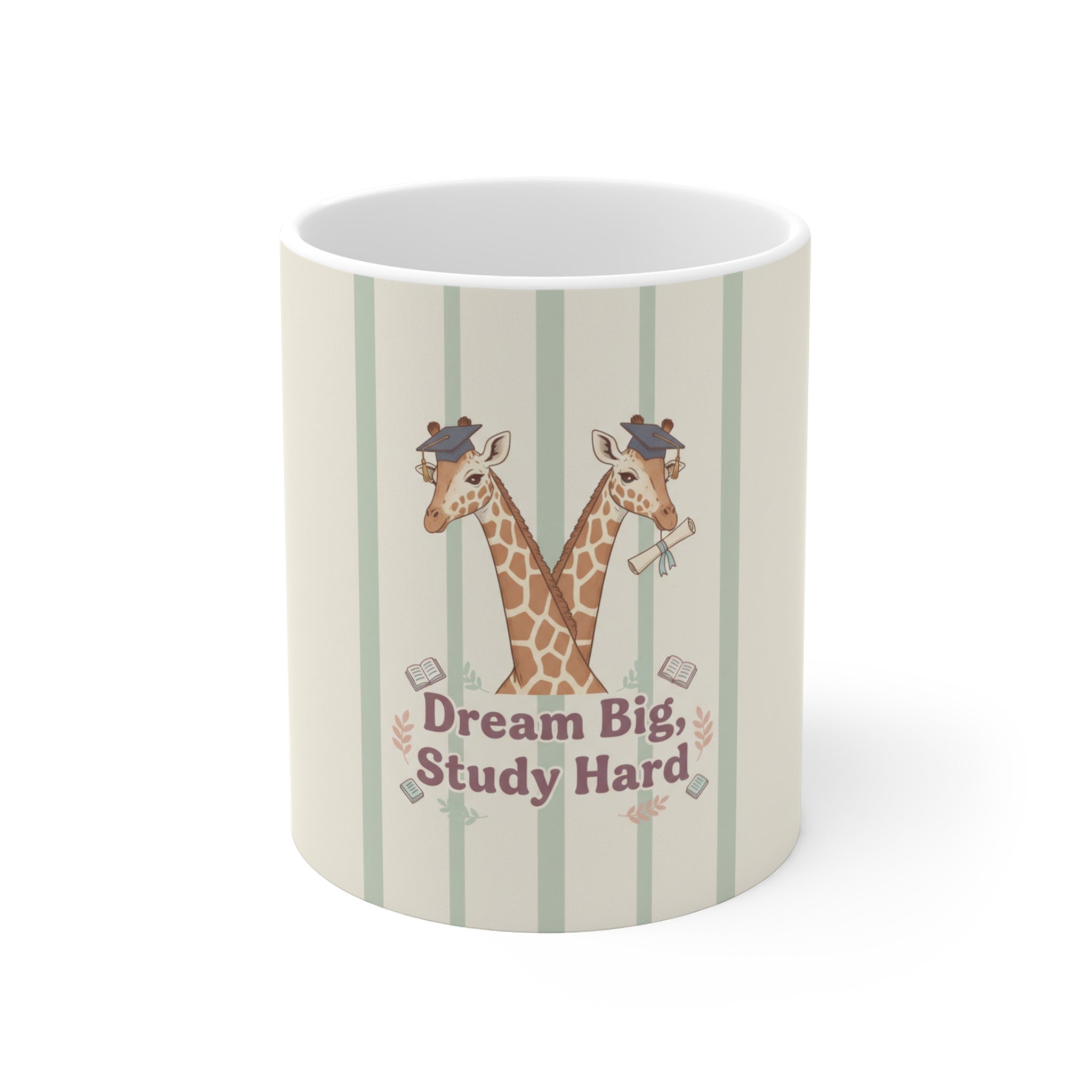 Dream Big, Study Hard Giraffe Mug 11oz