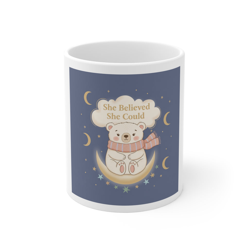 Bear Mug 11oz – She Believed She Could