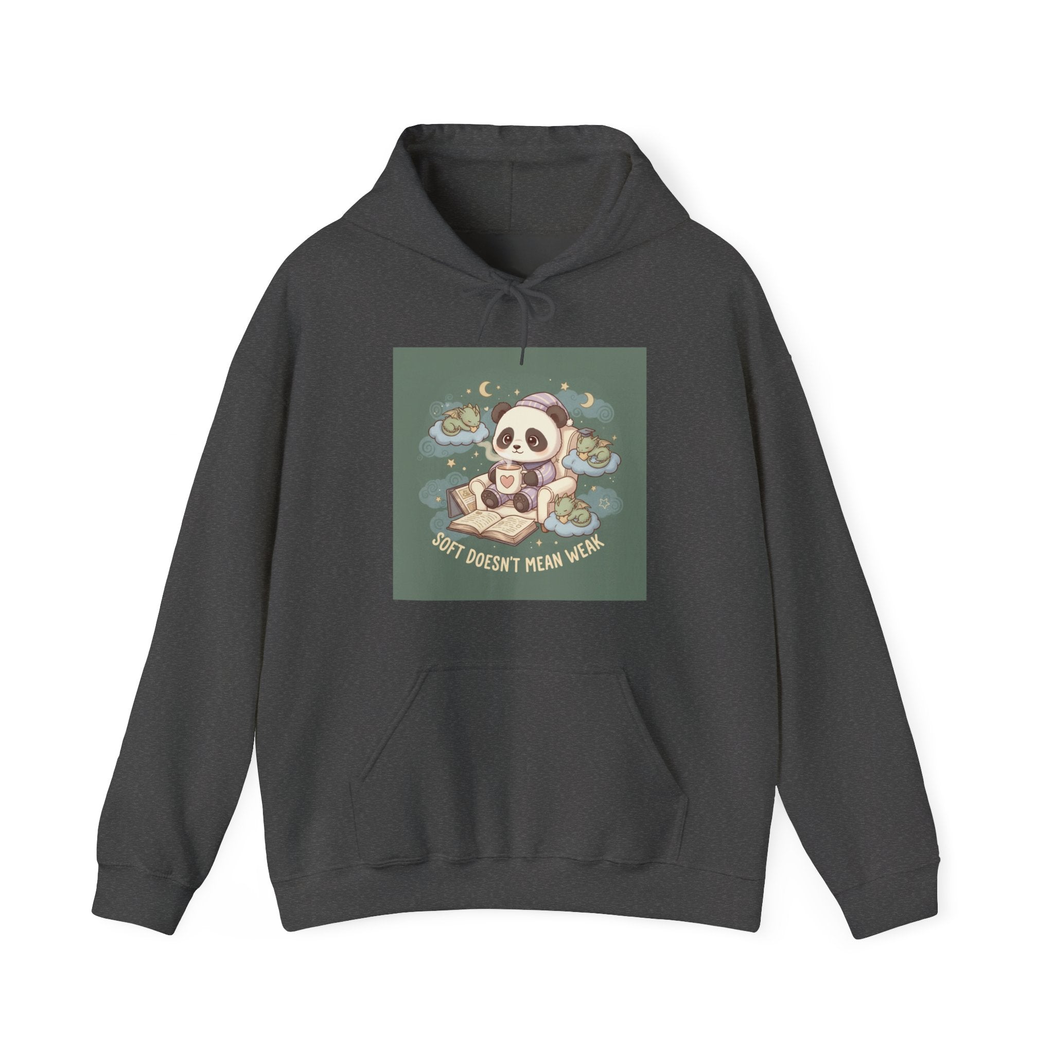SOFT DOESNT MEAN WEAK Panda Hoodie