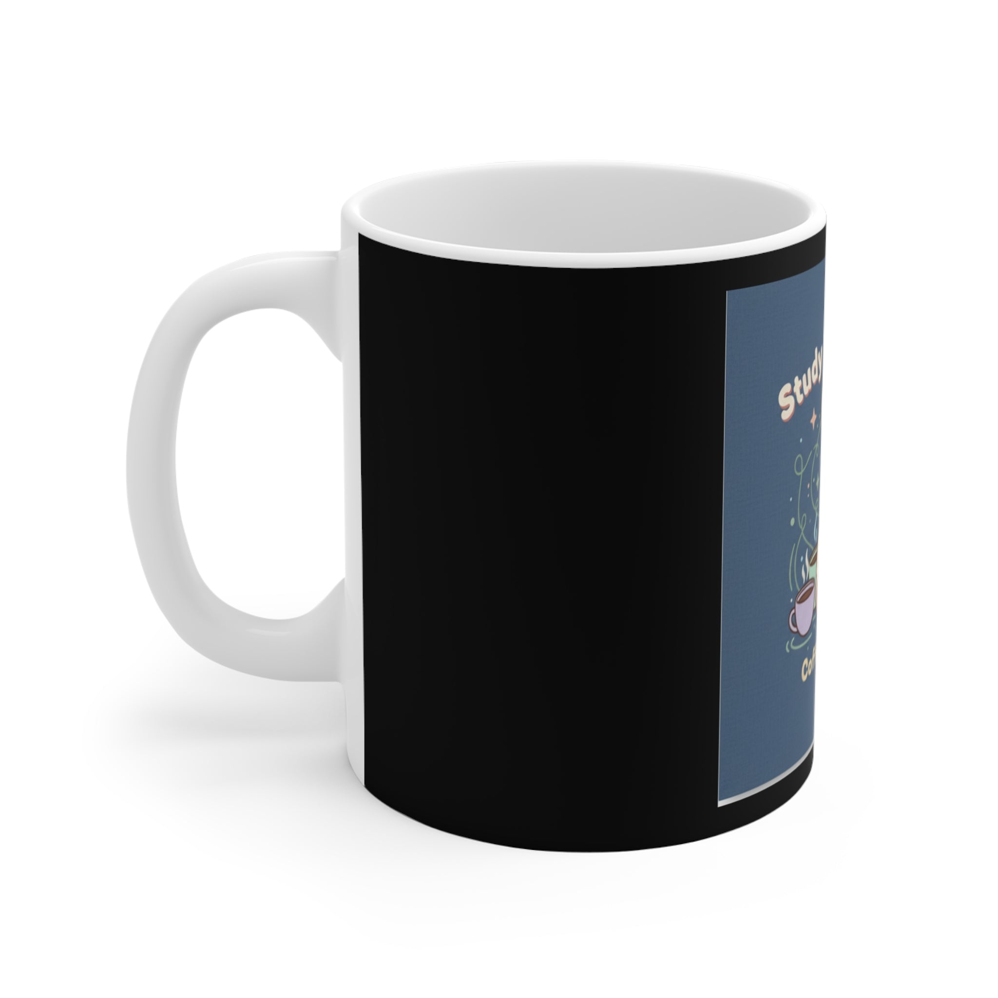 Bunny Mug 11oz – Study Buddy Vibes Coffee Comfort