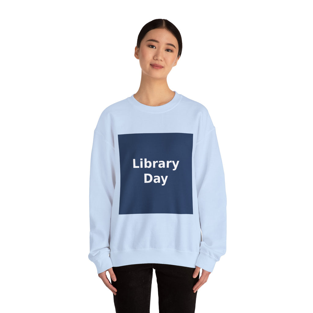"Library Day" Black Cat Crewneck | College Girl Gift | Fashion | KayKay Classics