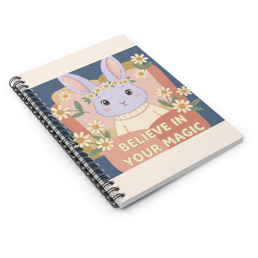 Bunny Spiral Notebook – Believe in Your Magic