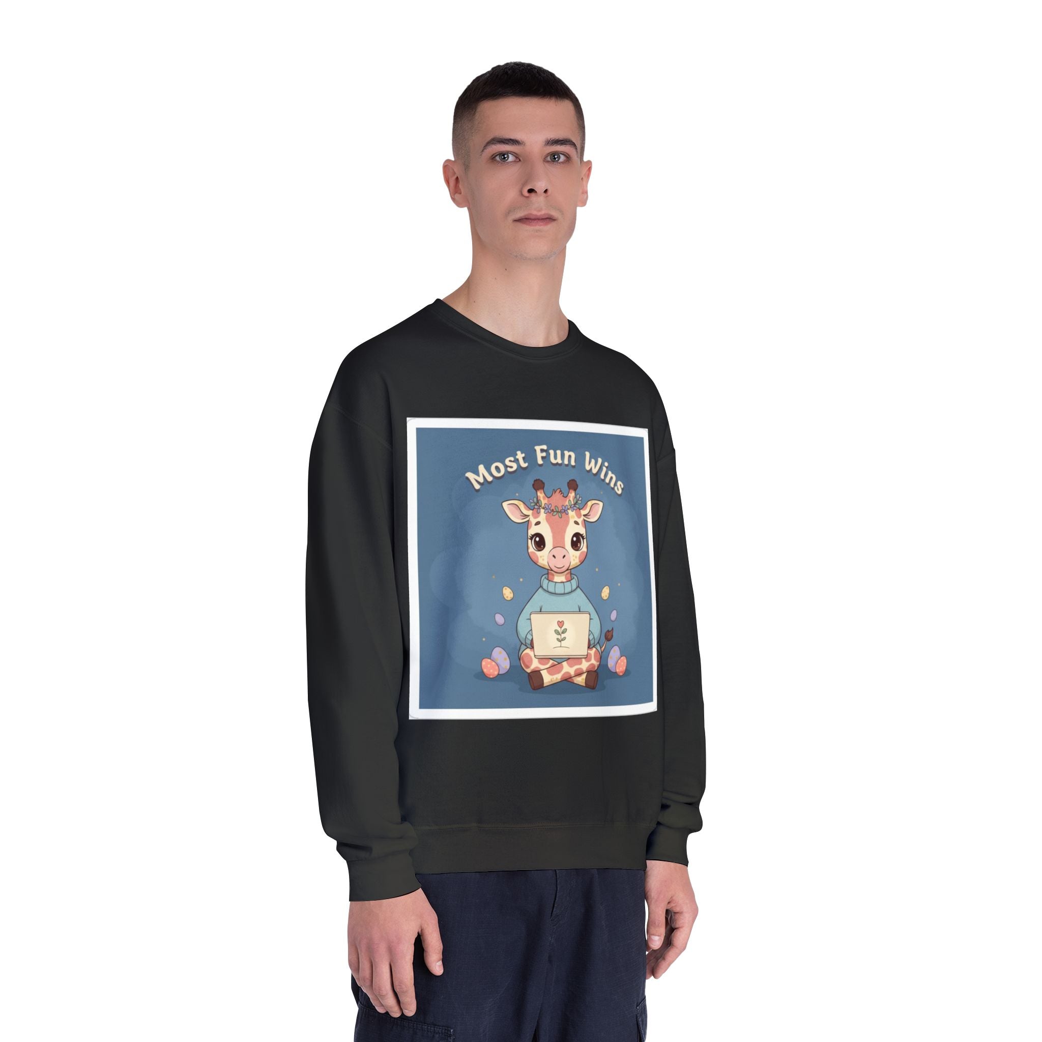 Giraffe Crewneck Sweatshirt – Most Fun Wins