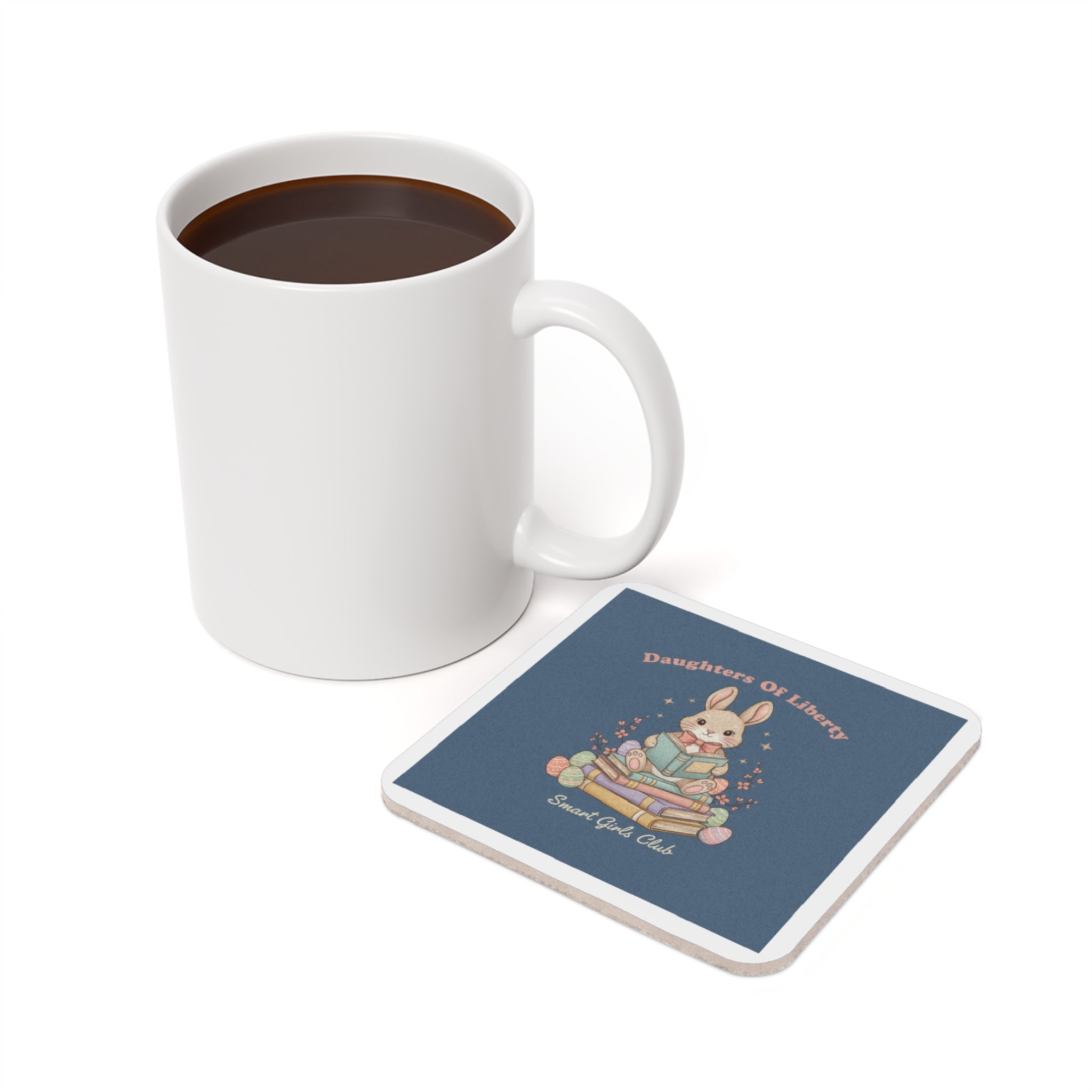 Bunny Cork Coaster – Daughters of Liberty Smart Girls Club