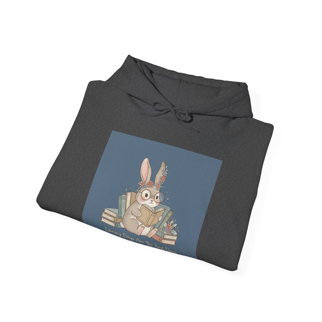 Library Days Are The Best Days Rabbit Hoodie
