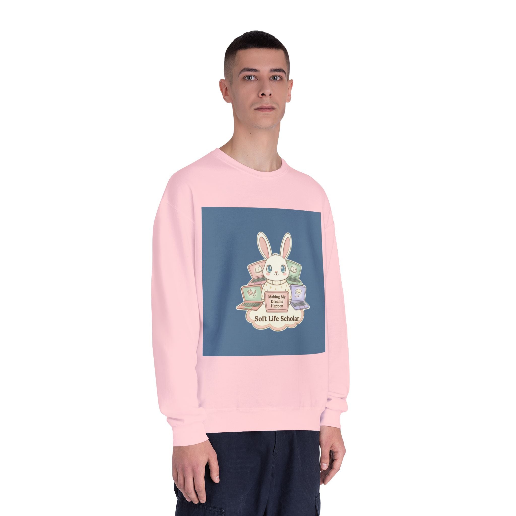 Bunny Crewneck Sweatshirt – Making My Dreams Happen Soft Life Schola