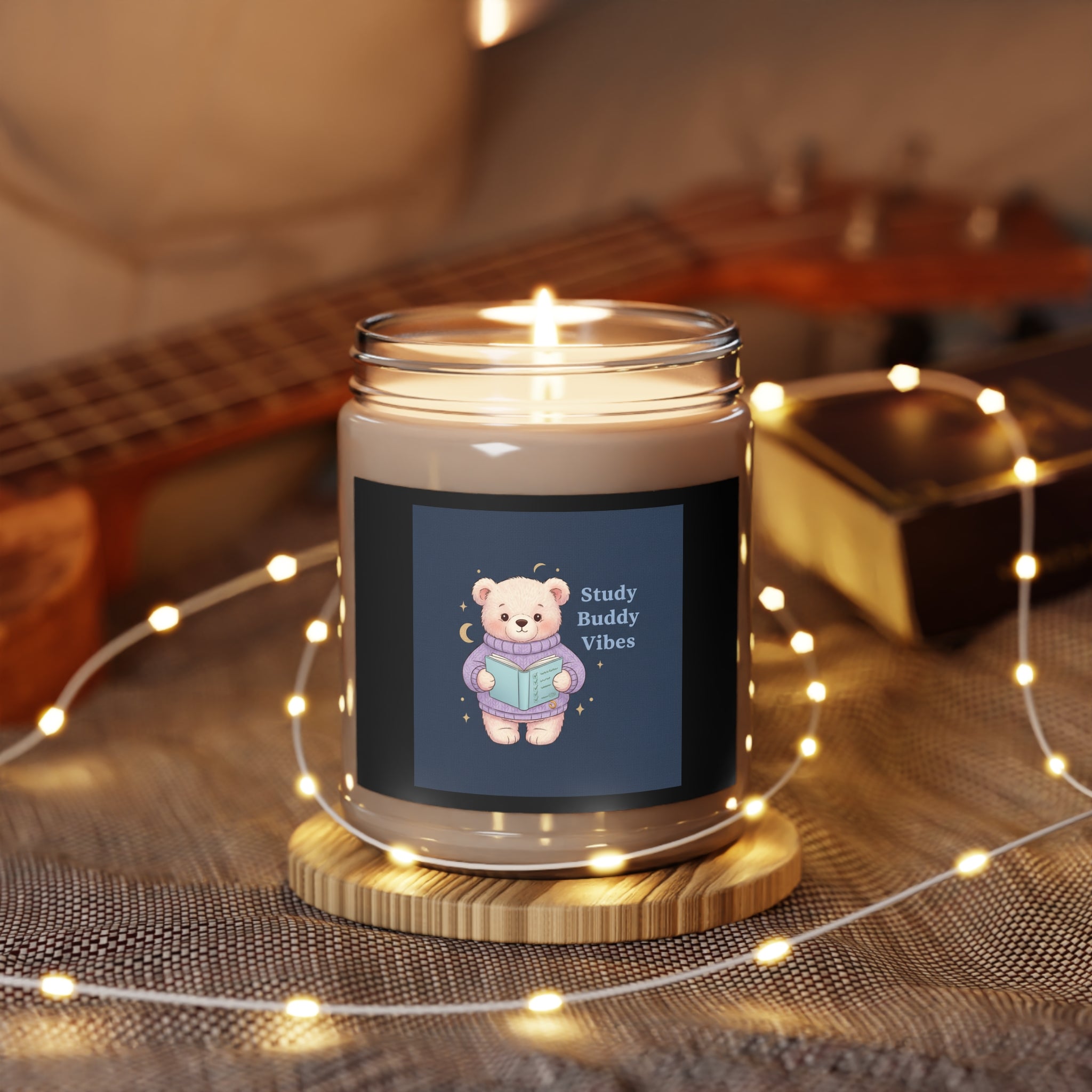Bear Scented Candle – Study Buddy Vibes