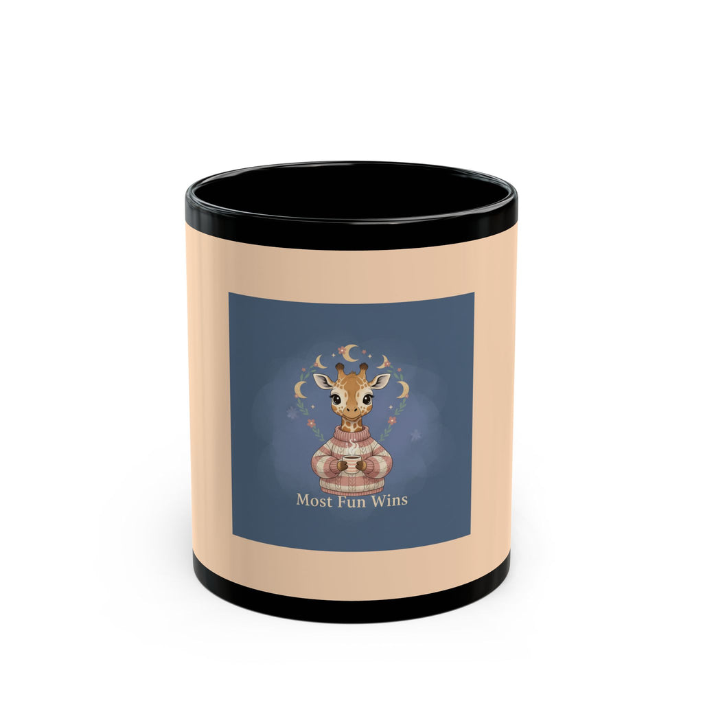 Giraffe Black Mug 11oz – Most Fun Wins