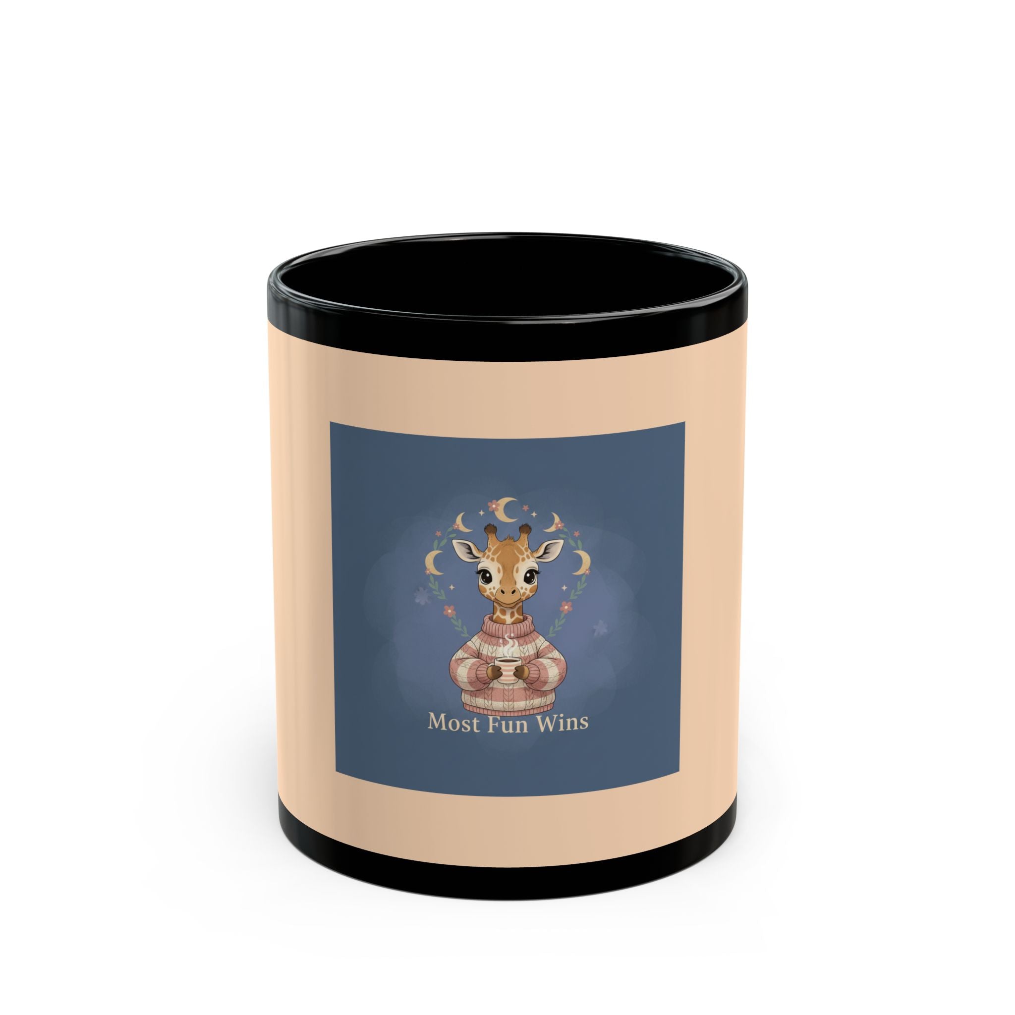 Giraffe Black Mug 11oz – Most Fun Wins