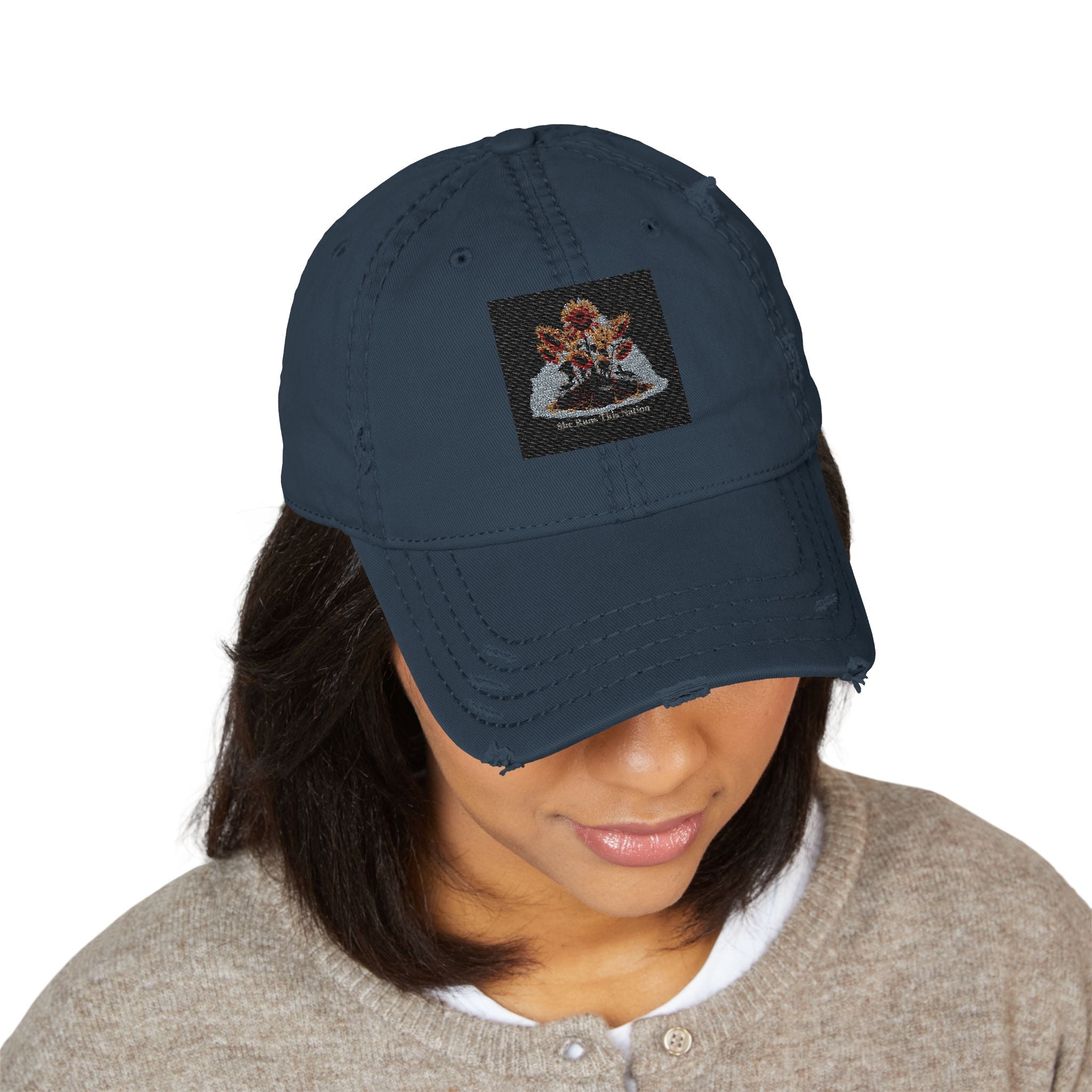 Sunflowers Dad Hat – She Runs This Nation