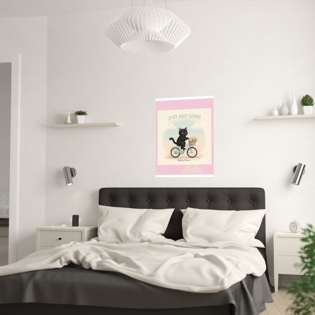 "Design" Black Cat Poster | College Girl Gift | Fashion | KayKay Classics