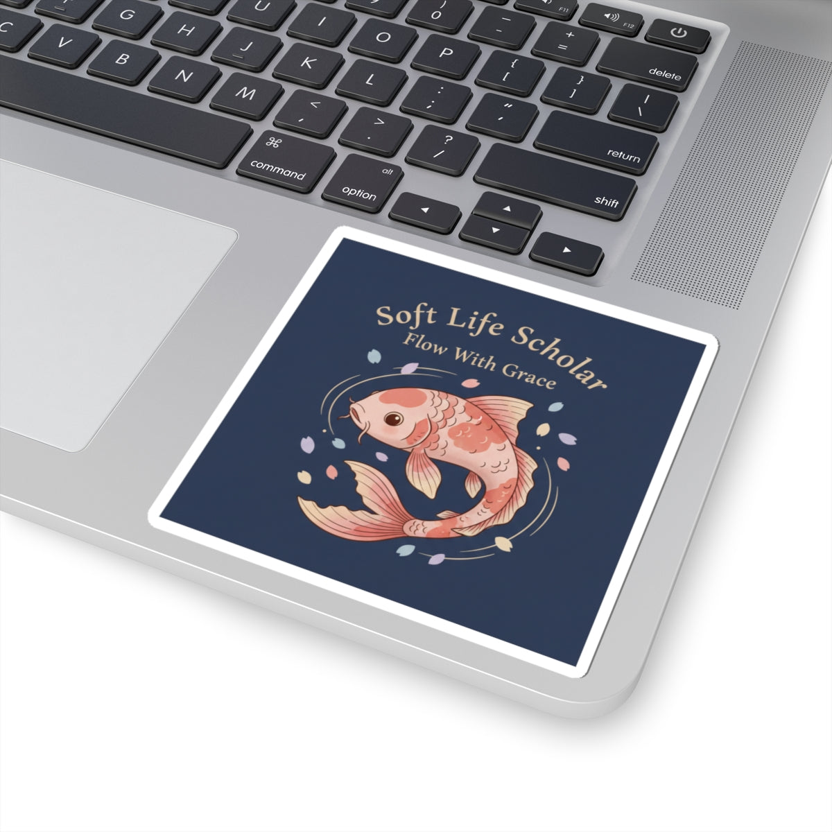 Koi Kiss-Cut Sticker – Soft Life Scholar Flow With Grace