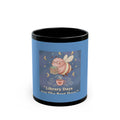 Bee Black Mug 11oz – Library Days Are the Best Days