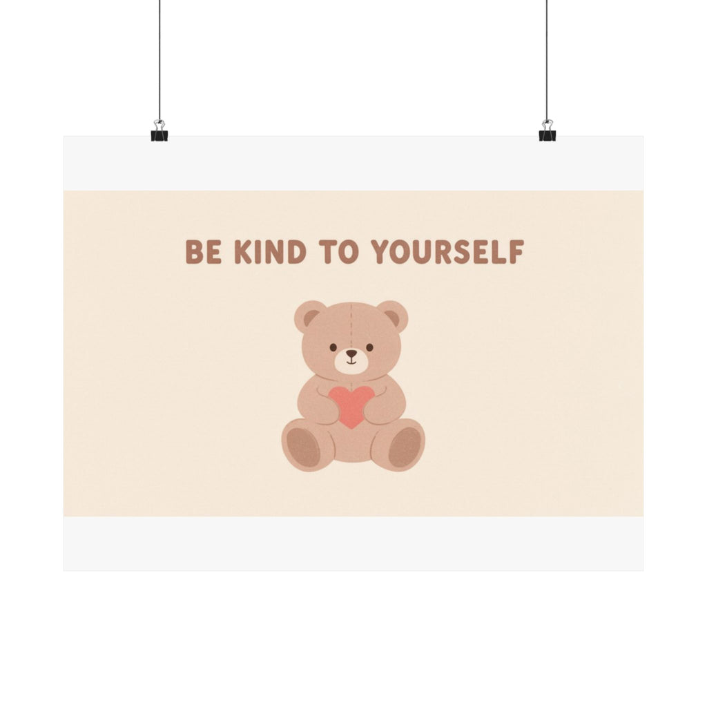 BE KIND TO YOURSELF Bear Poster