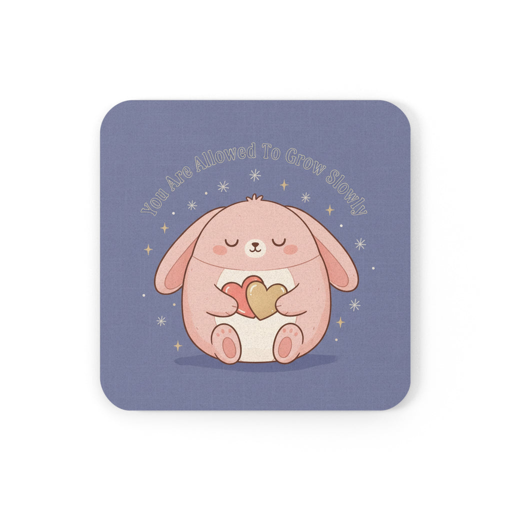 Rabbit Cork Coaster – You Are Allowed to Grow Slowly