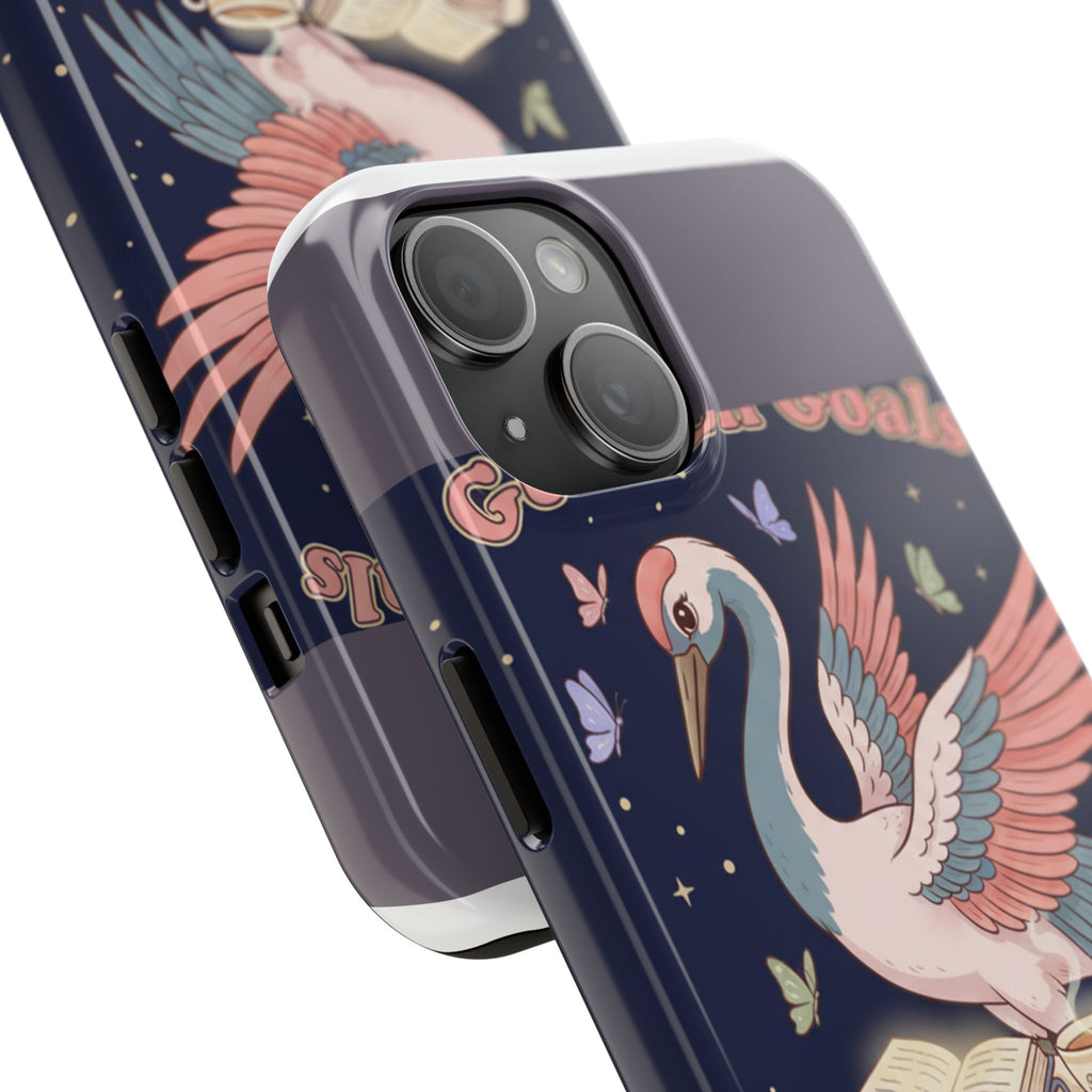 Crane Tough Phone Case – Goals on Goals Bloom Prosper