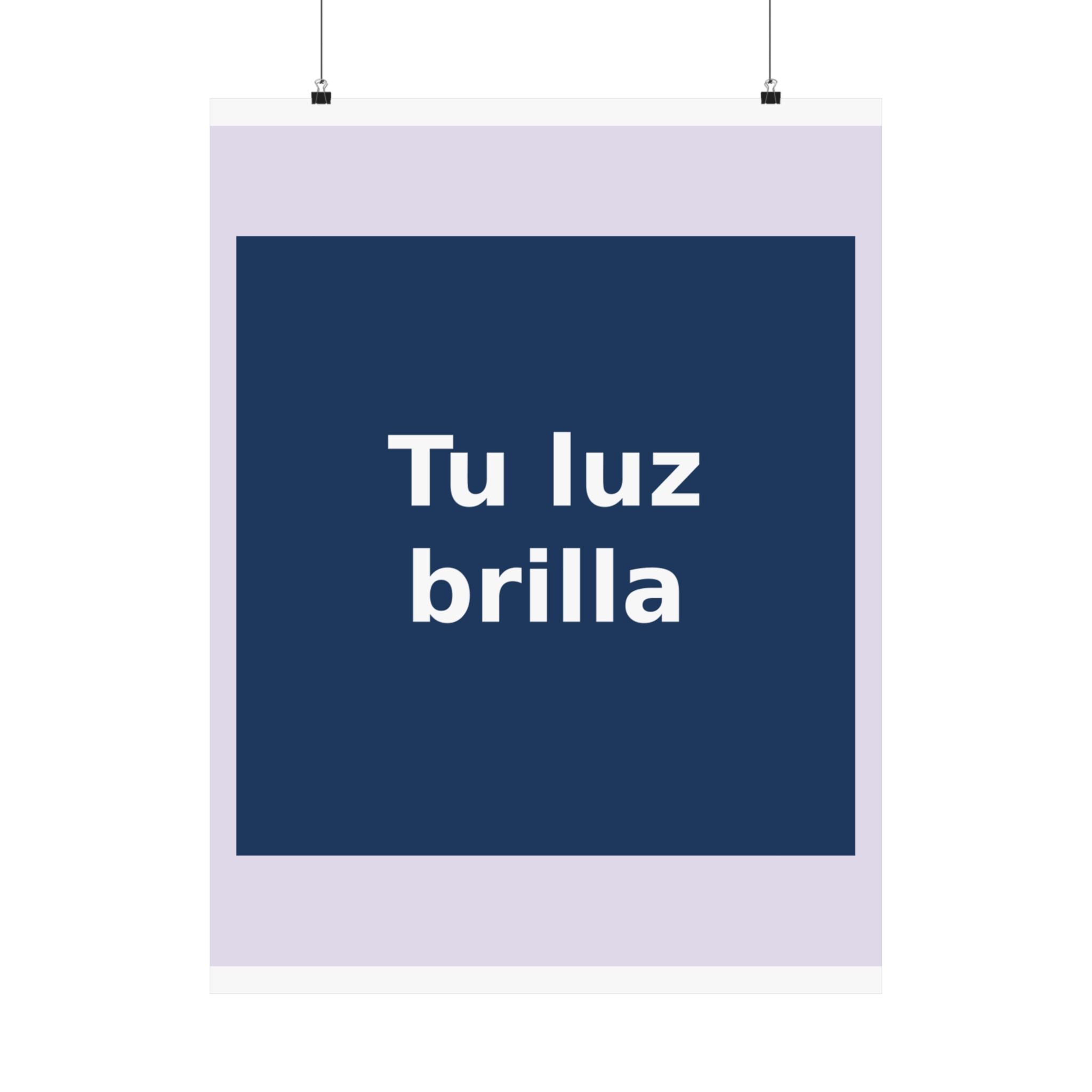 "Tu luz brilla" Black Cat Poster | Trendy Gift for Her | Lifestyle | KayKay Classics