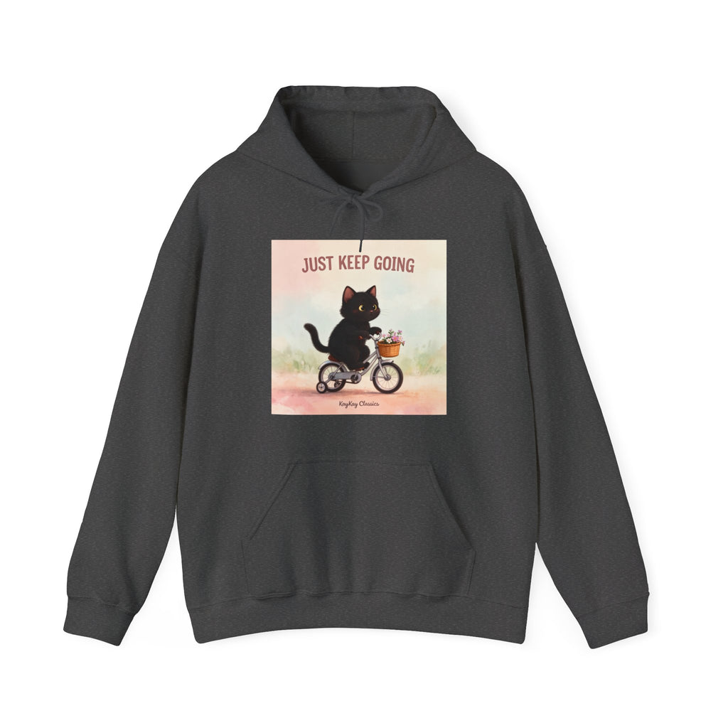 JUST KEEP GOING Cat Hoodie