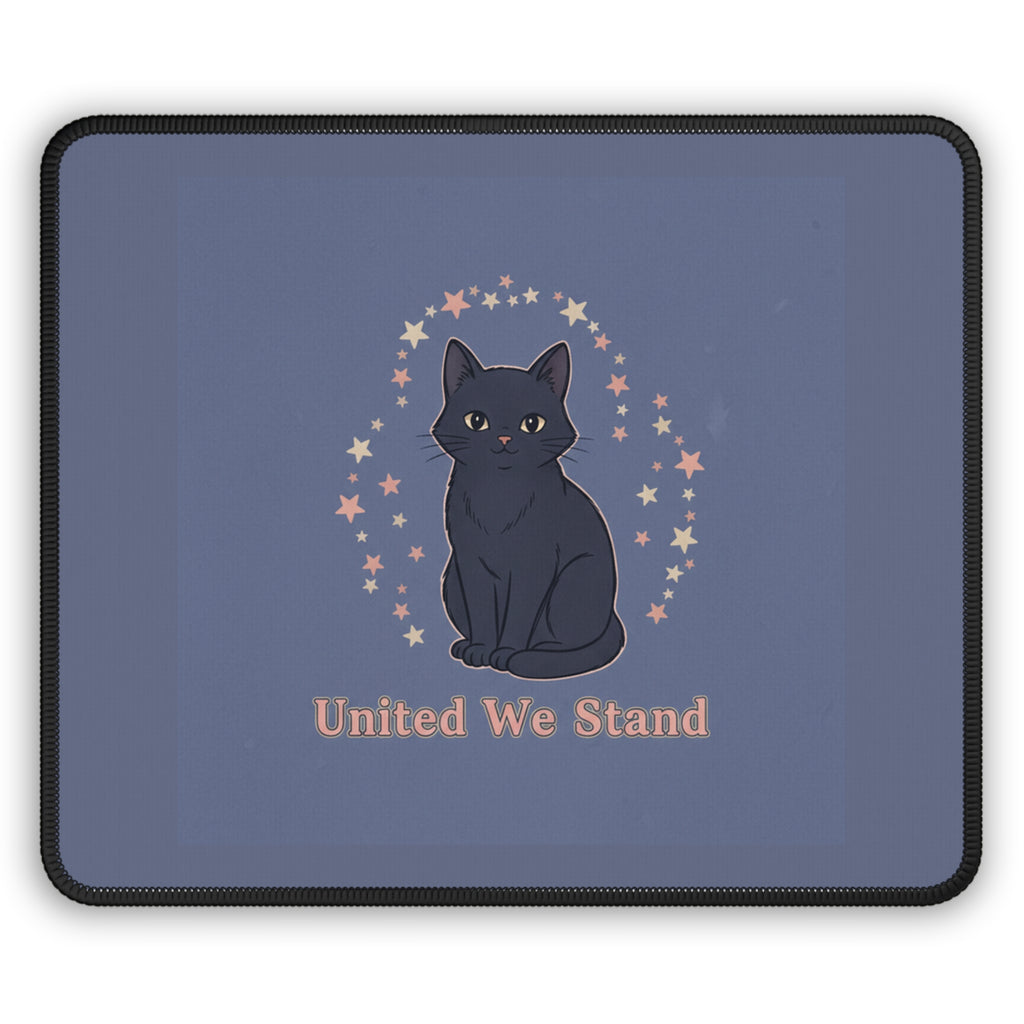 Black Cat Mouse Pad – United We Stand