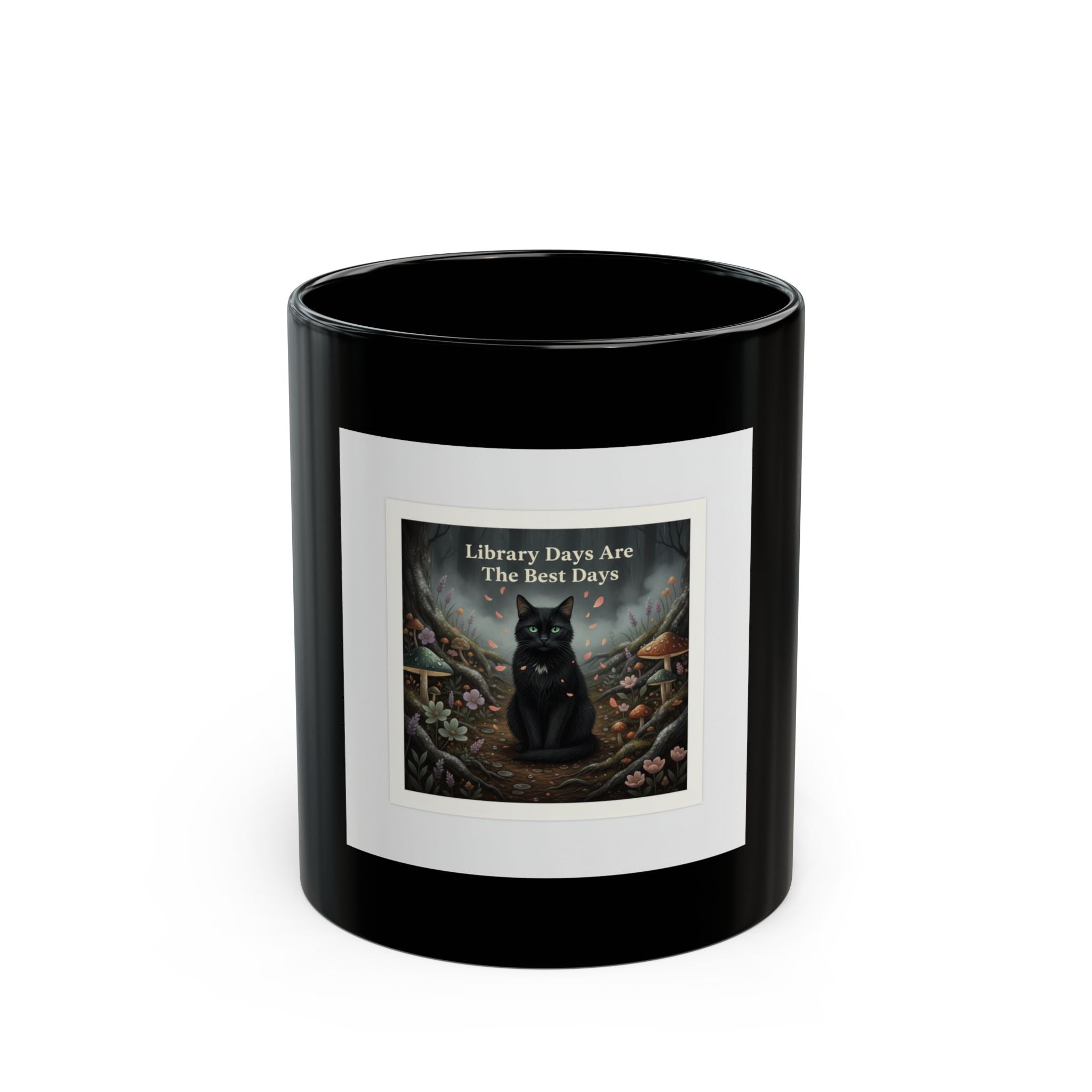 Black Cat Black Mug 11oz