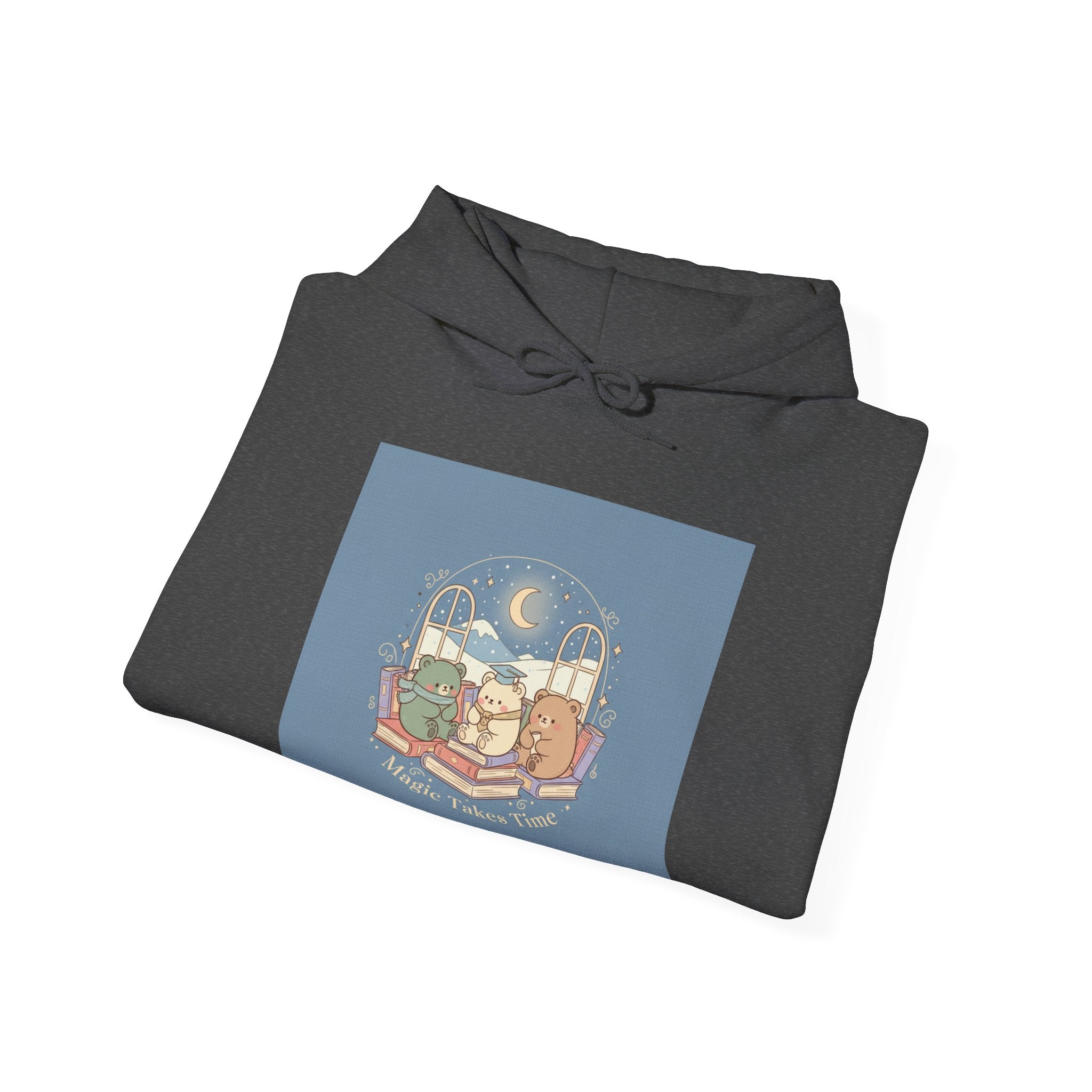 Magic Takes Time Bear Hoodie