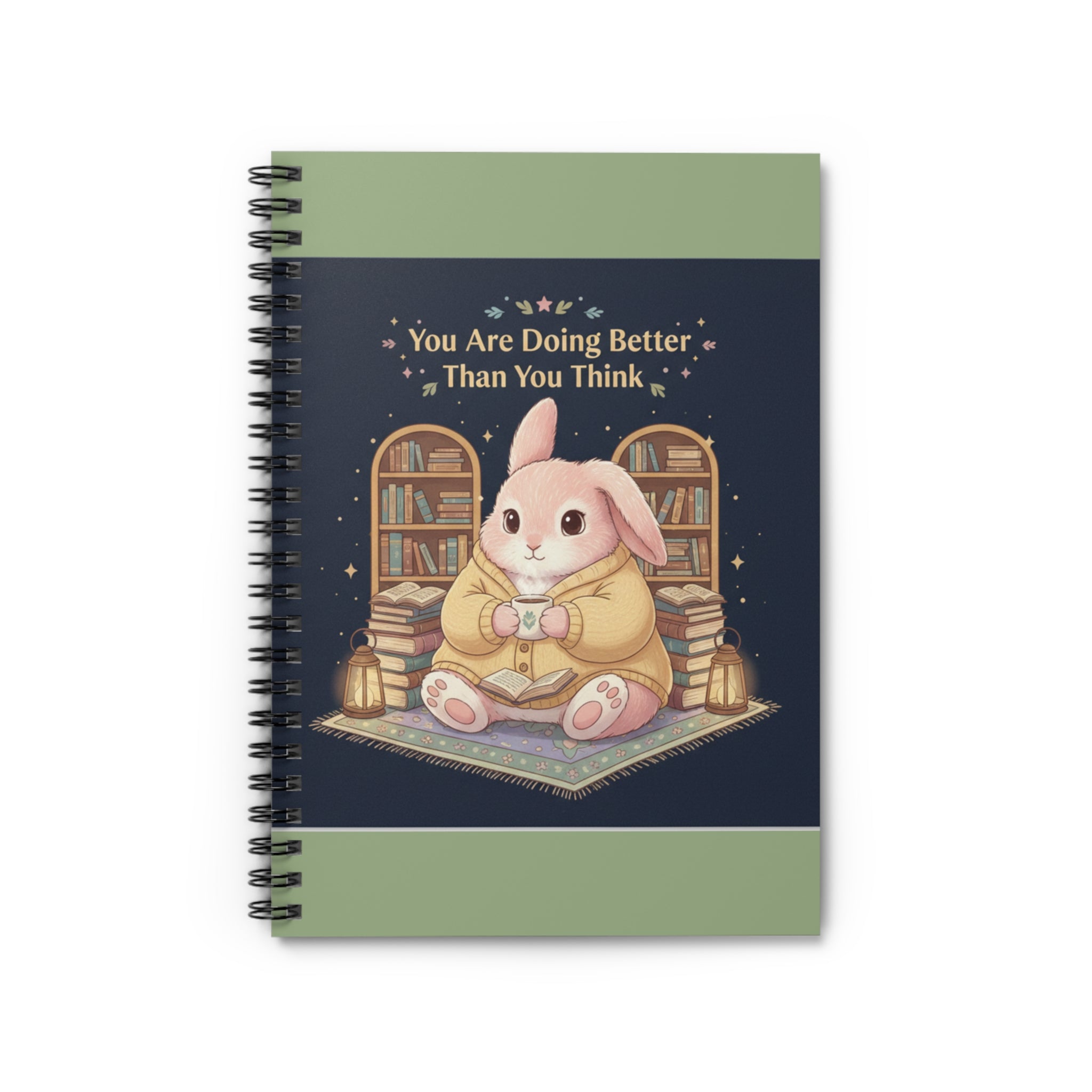 Bunny Spiral Notebook – You Are Doing Better Than You Think