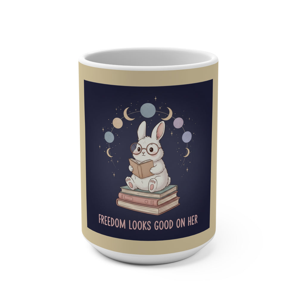 Bunny Mug 15oz – Freedom Looks Good on Her