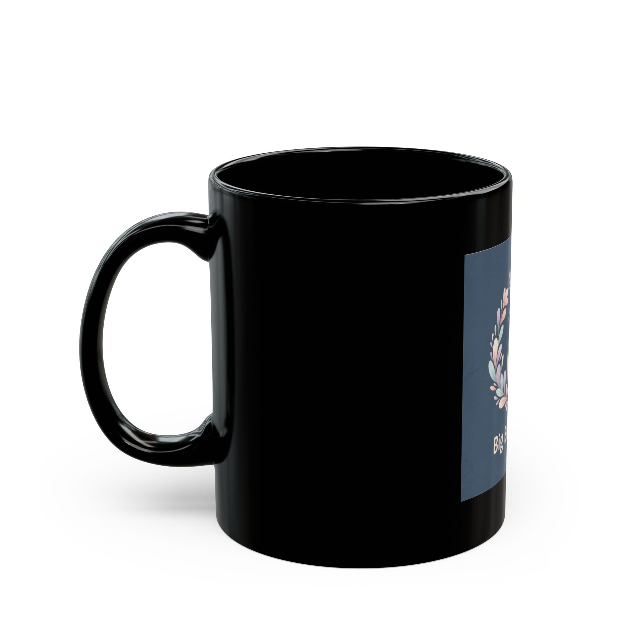 Crane Black Mug 11oz – Big Brain Energy