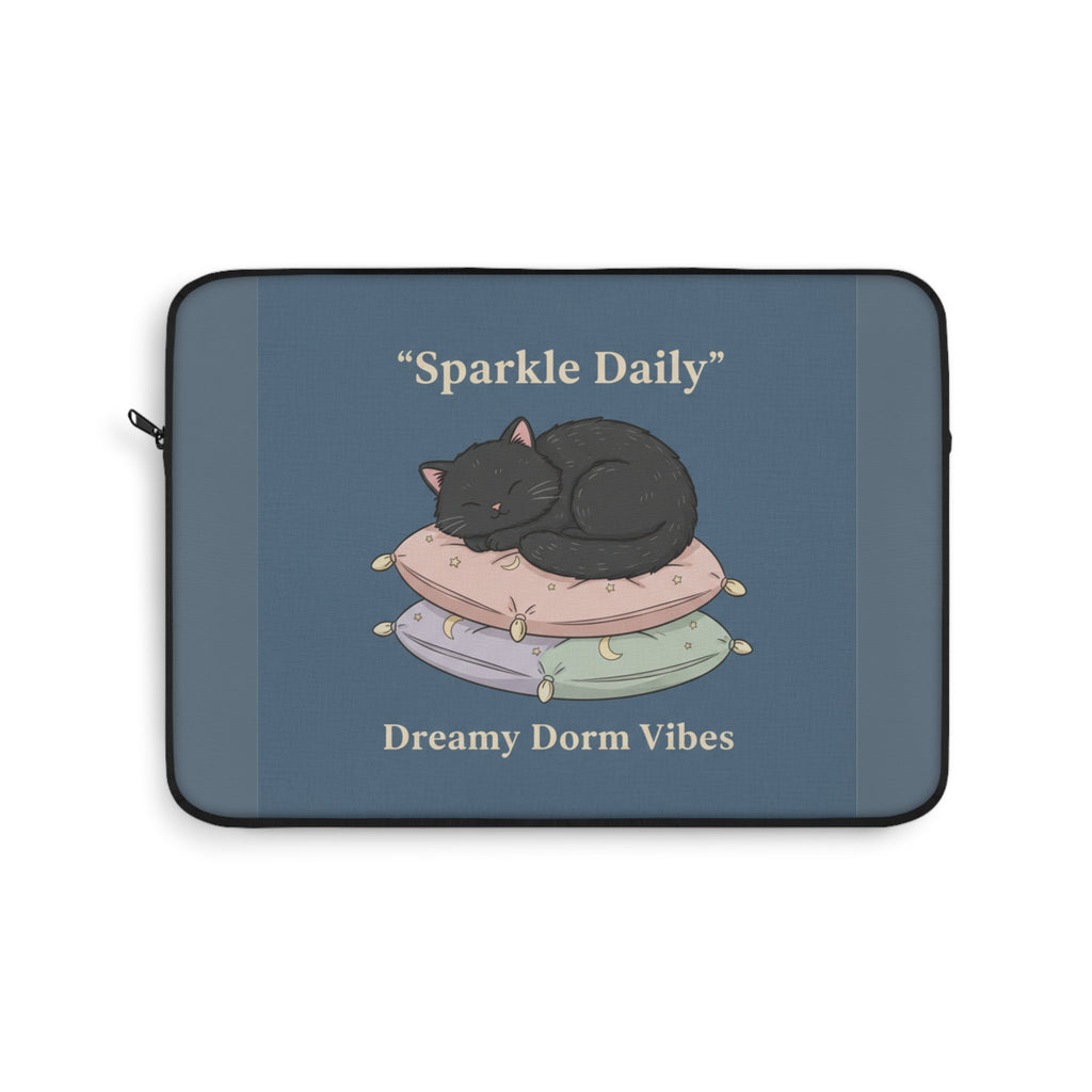 Black Cat Laptop Sleeve – Sparkle Daily Dreamy Dorm Vibes