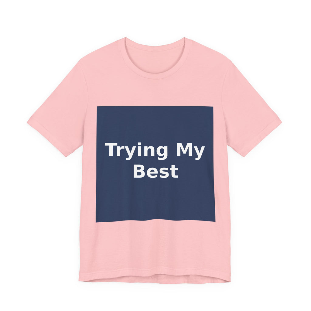"Trying My Best" Black Cat Women Tee | College Girl Gift | Fashion | KayKay Classics