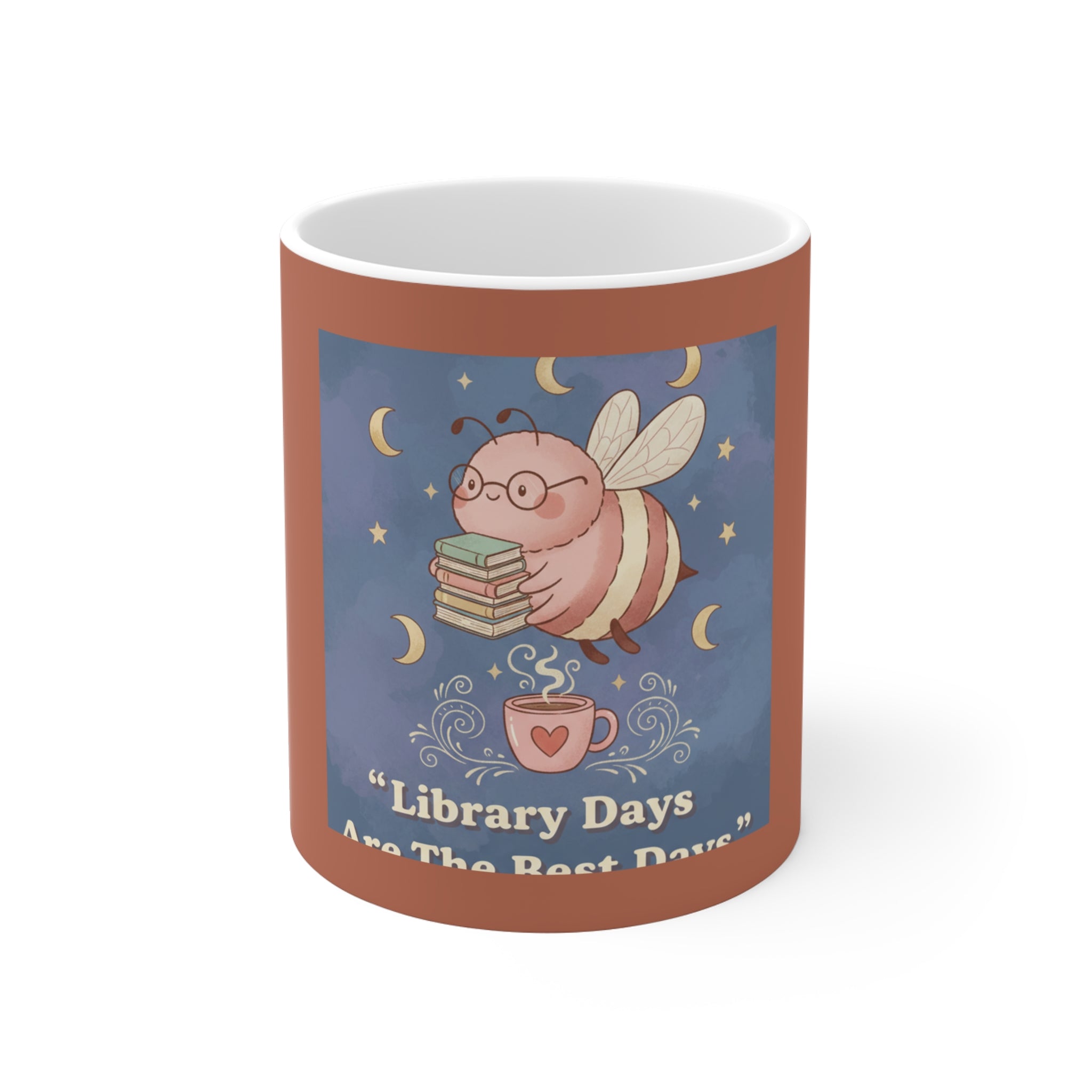 Bee Mug 11oz – Library Days Are the Best Days