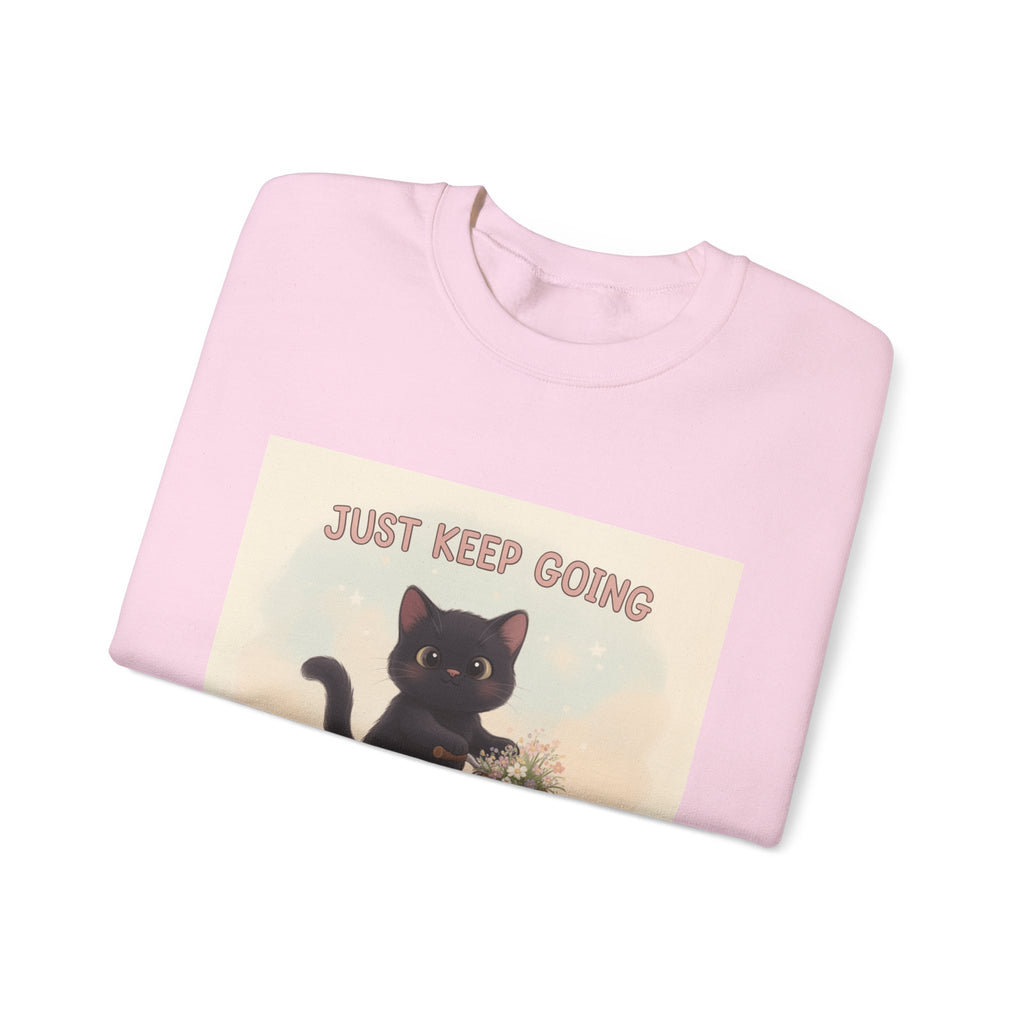 "Coffee Books Success" Black Cat Crewneck | College Girl Gift | Fashion | KayKay Classics