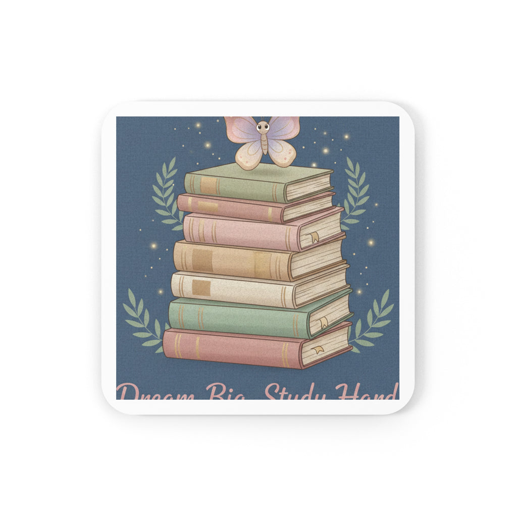 Butterfly Cork Coaster – Dream Big Study Hard