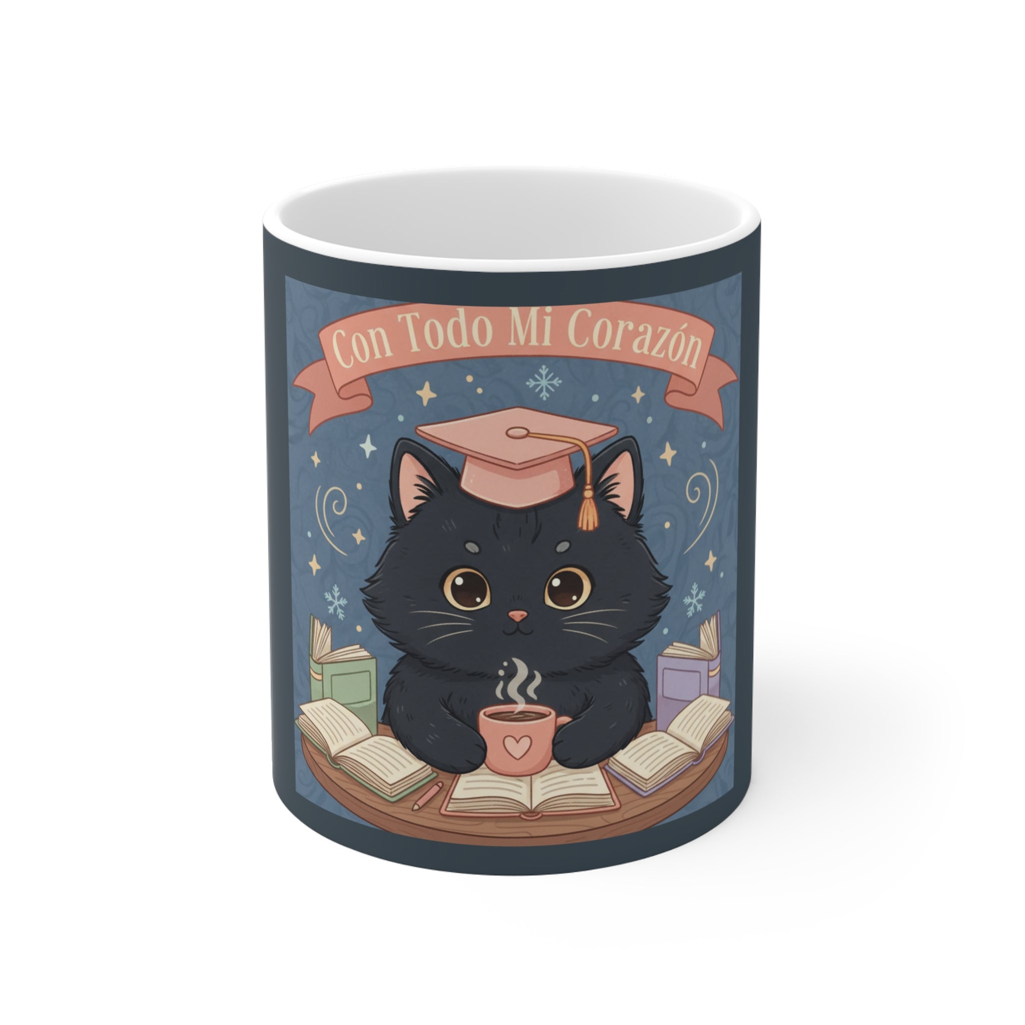 Cat Mug 11oz – Con Todo Mi Corazón
