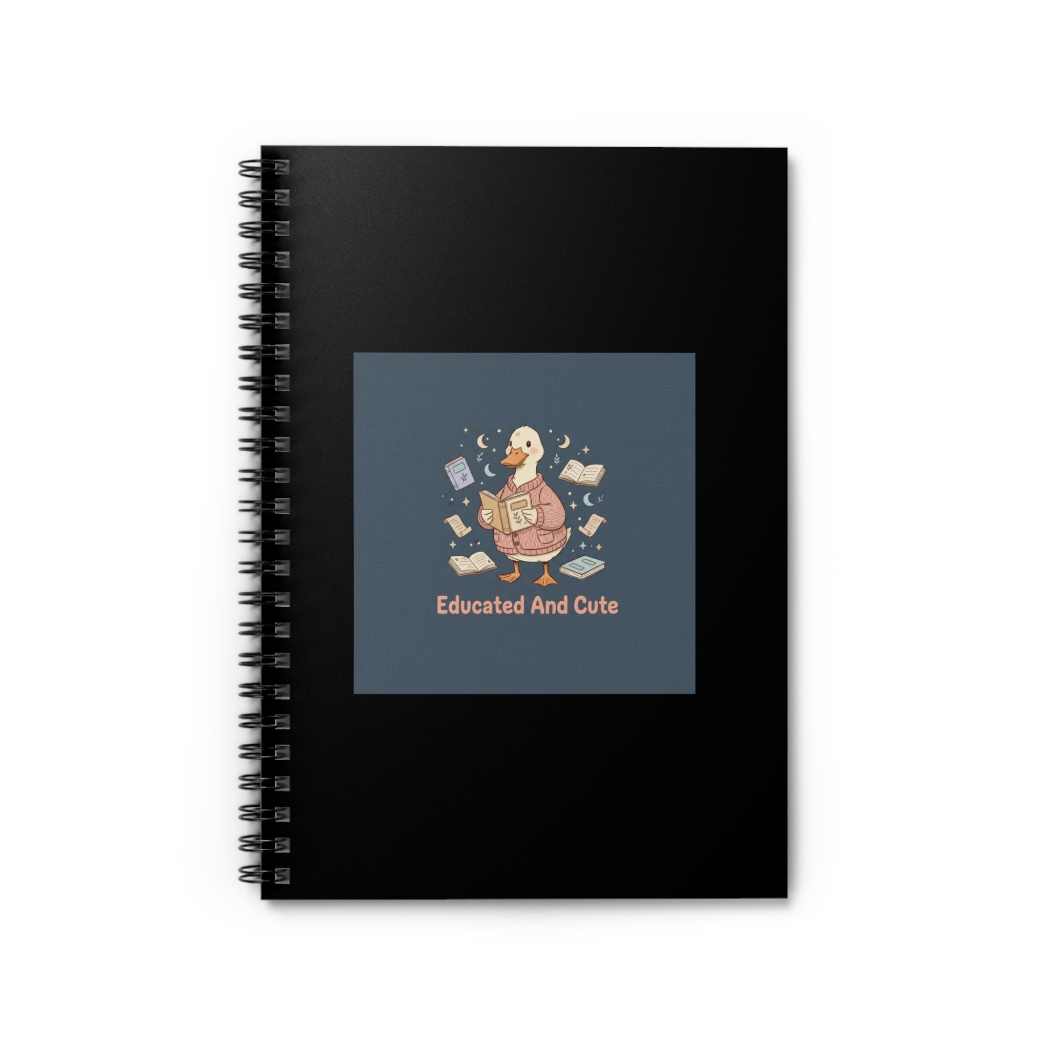 educated and cute Spiral Notebook