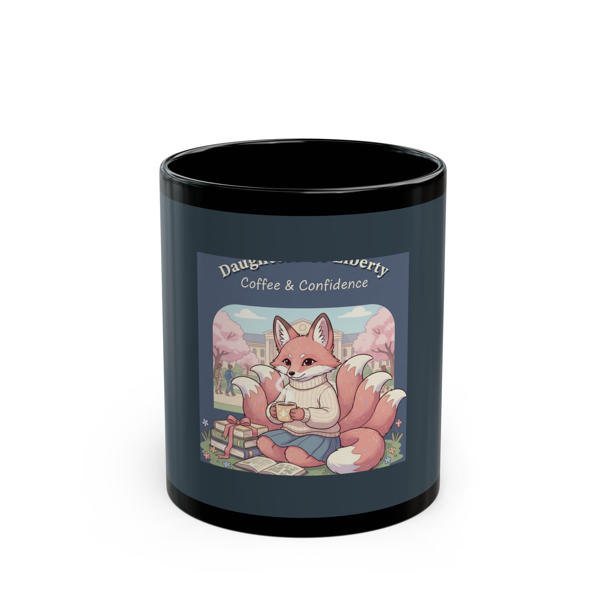 Kitsune Black Mug 11oz – Daughters of Liberty